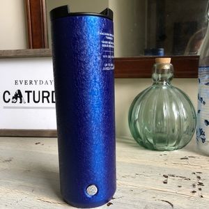 🌟STARBUCKS NWT blue sea glass hot tumbler